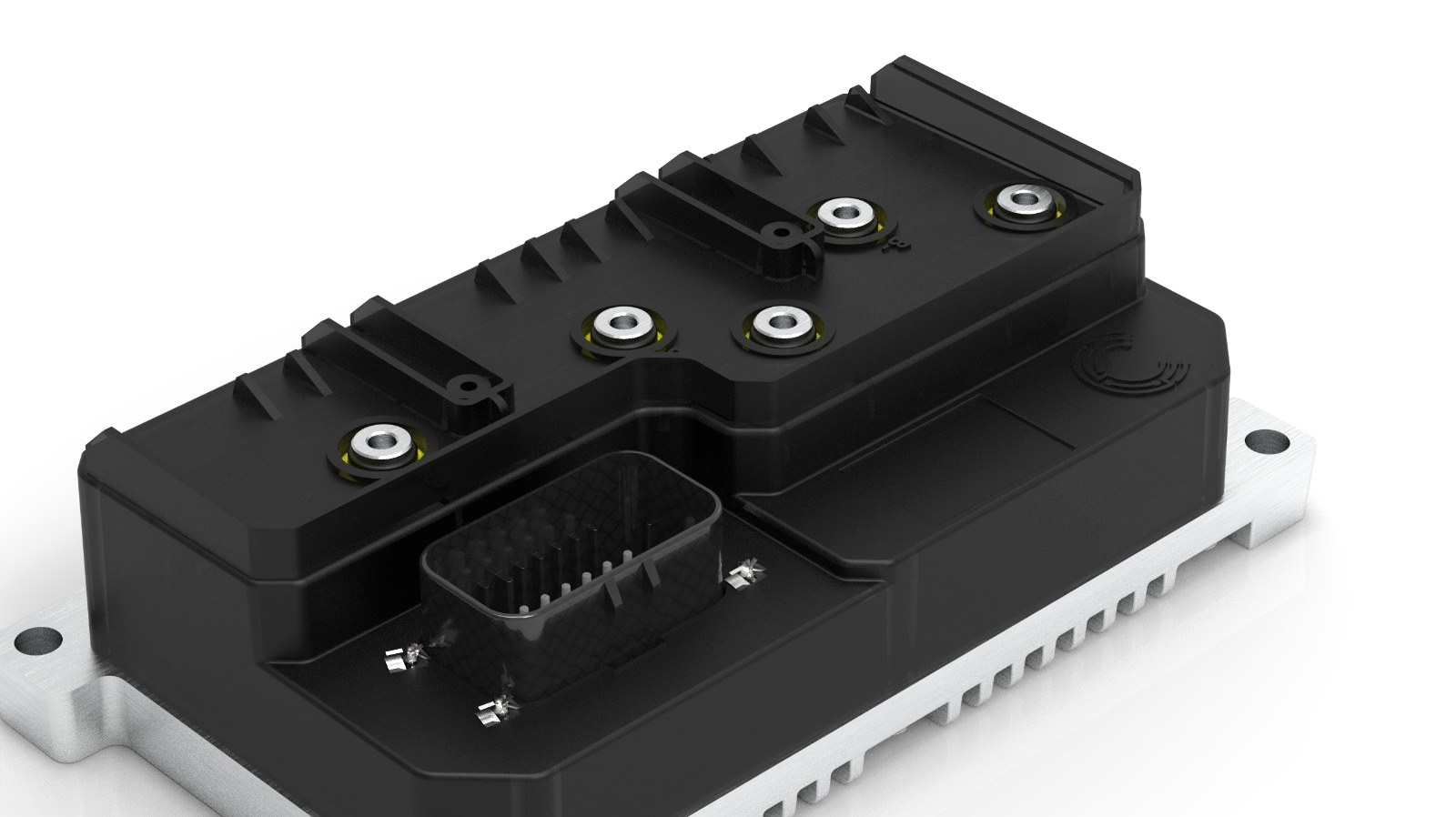 AMP600 controller: connector and terminals, close up