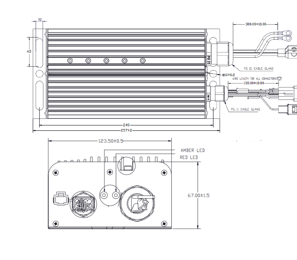 DD500 series dimension drawing