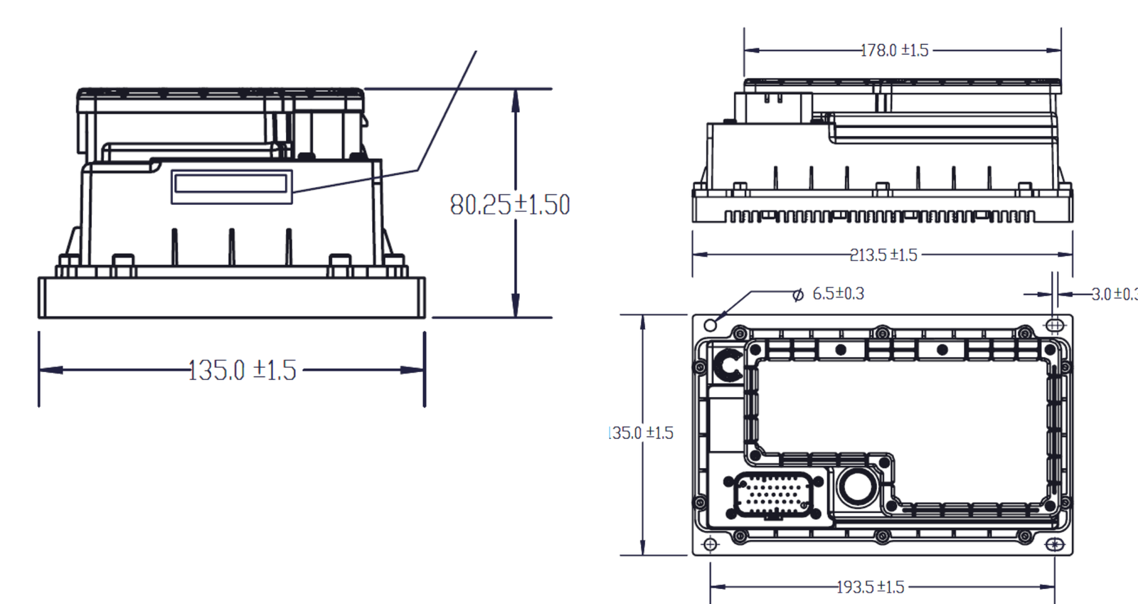 DD700 series dimension drawing