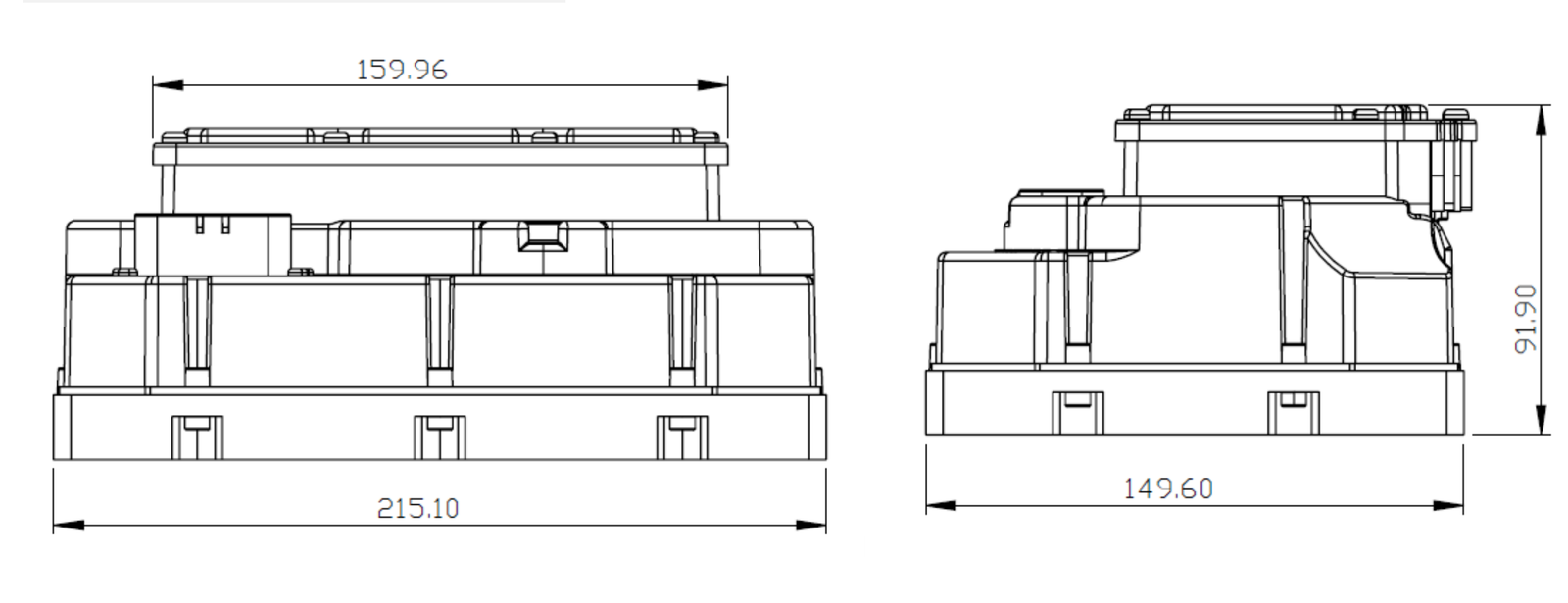 WV300 series dimension drawing