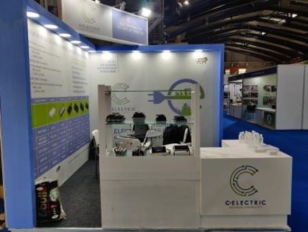 The C-Electric stand at an exhibition