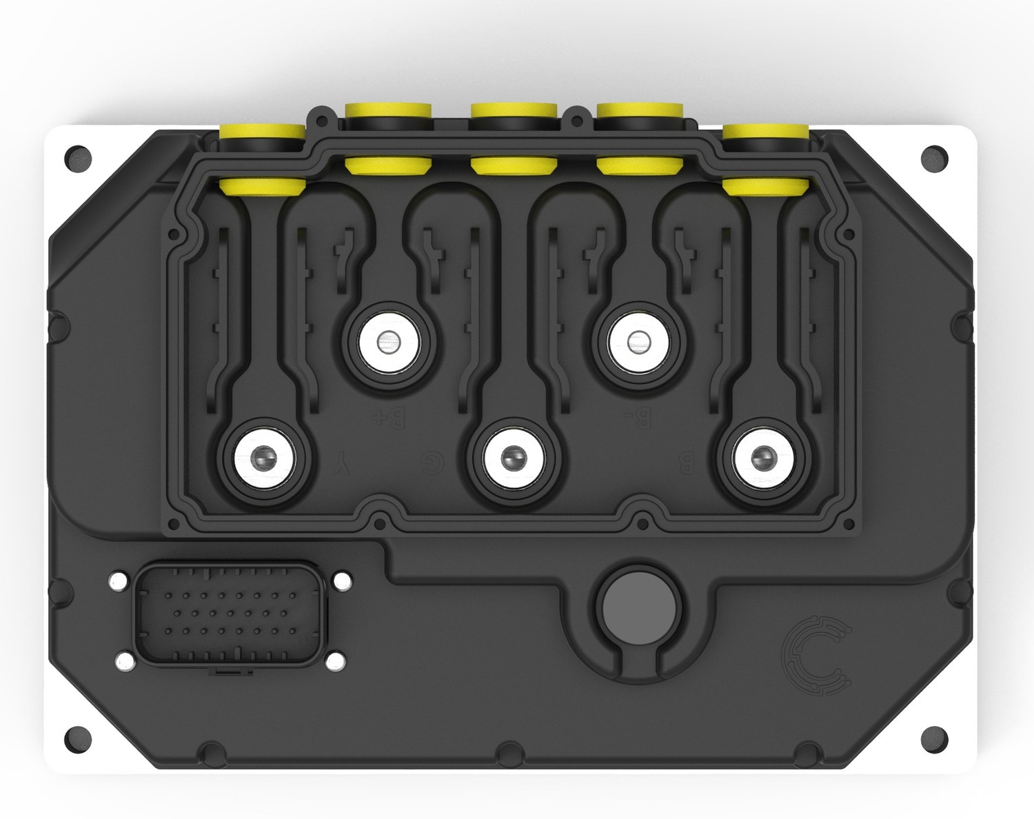 WV300 controller: top view, cover off